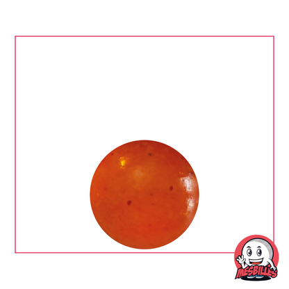 Biglia arancione sfocata da 16 mm in vetro | Una dolcezza per i sacchetti di biglie