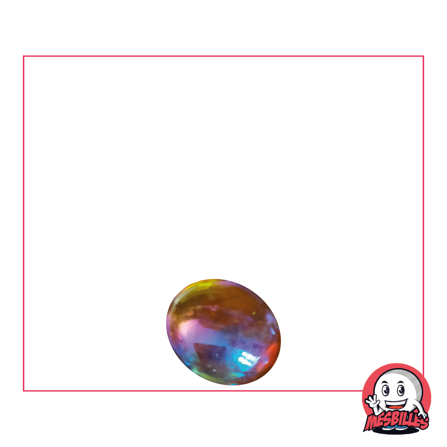 1 Biglia Piatta 12 mm Iridescente Ambra