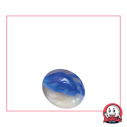 1 Biglia piatta 18 mm Stropicciato Blu