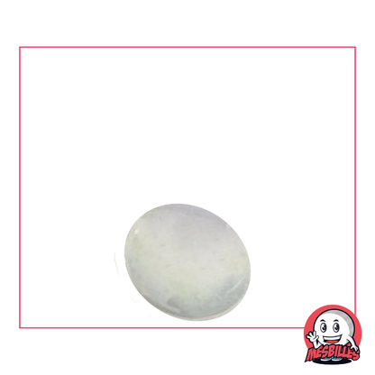 1 Biglia piatta 18 mm Lucido Bianco