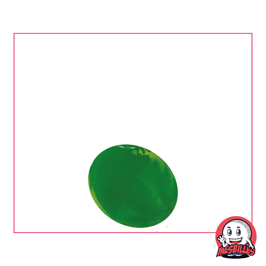 1 Biglia piatta 18 mm Lucido Verde