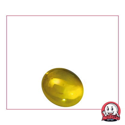 1 Biglia piatta 18 mm Iridescente Gialla