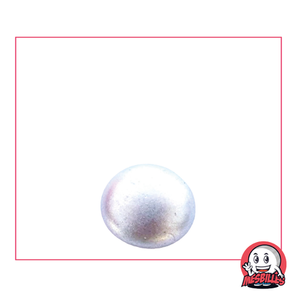 1 Biglia piatta 18 mm Metallizzato Argento