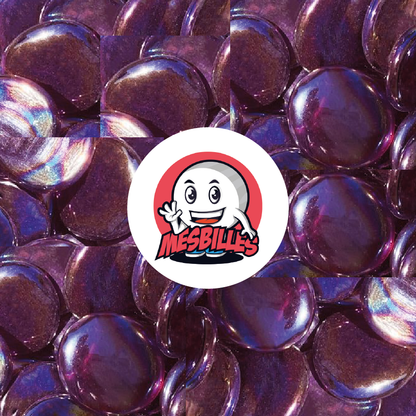 1 Biglia Piatta Iridescente Viola 30 mm