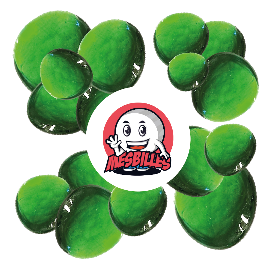 1 Biglia Piatta Luce Verde 30 mm