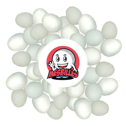 1 Biglia piatta 18 mm Ghiacciato Bianco