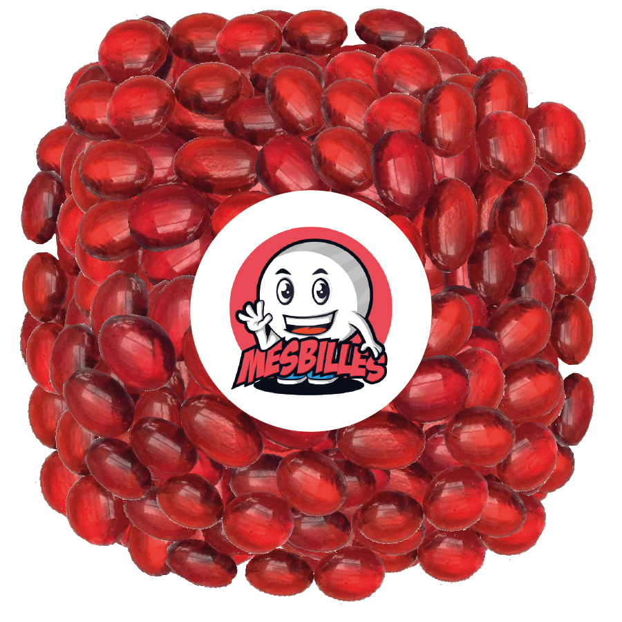 1 Biglia piatta 18 mm Lente Rossa