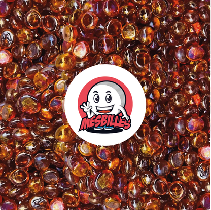 1 Biglia Piatta 12 mm Iridescente Arancione