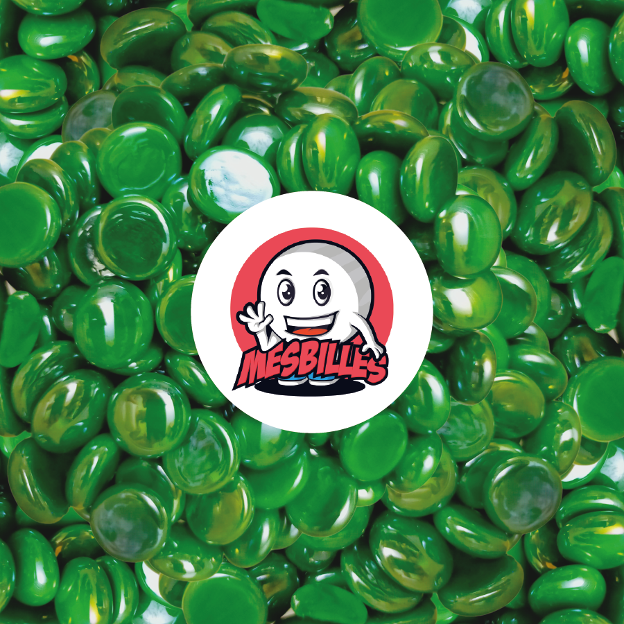 1 Biglia piatta 18 mm Lucido Verde