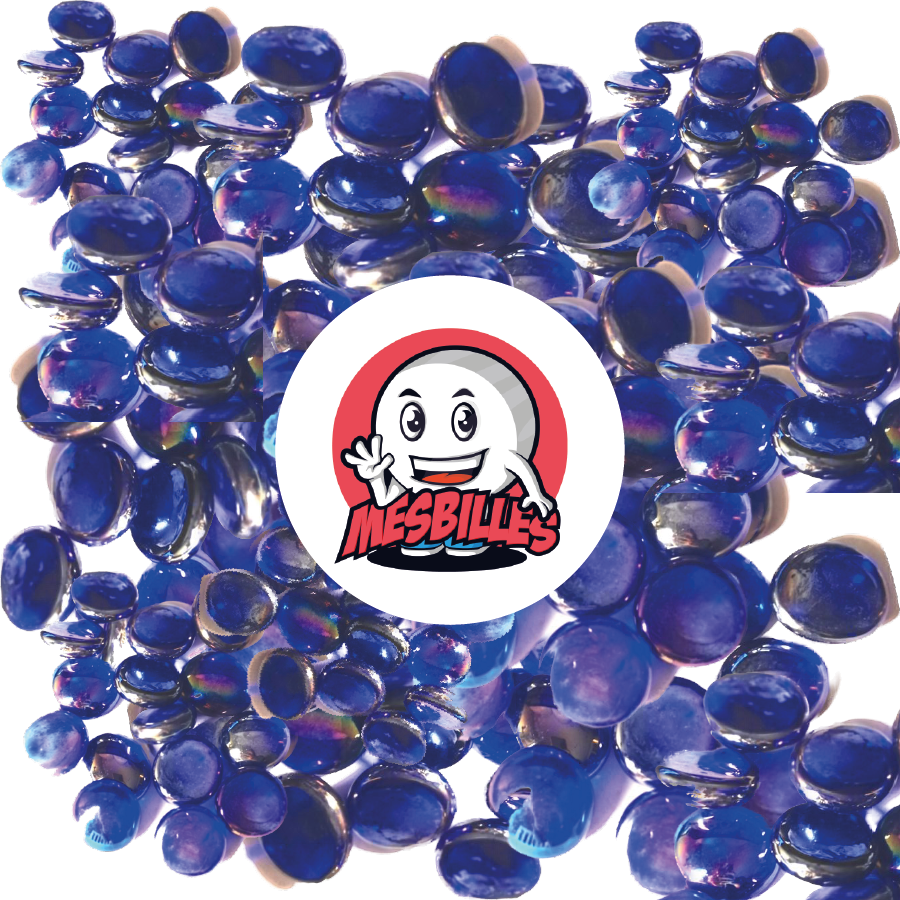 1 Biglia Piatta Iridescente Blu-Notte 18 mm
