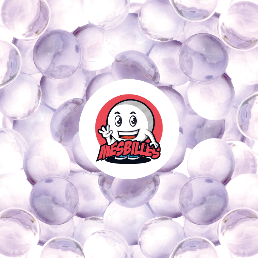 1 Biglia piatta 18 mm Lente Viola Chiaro