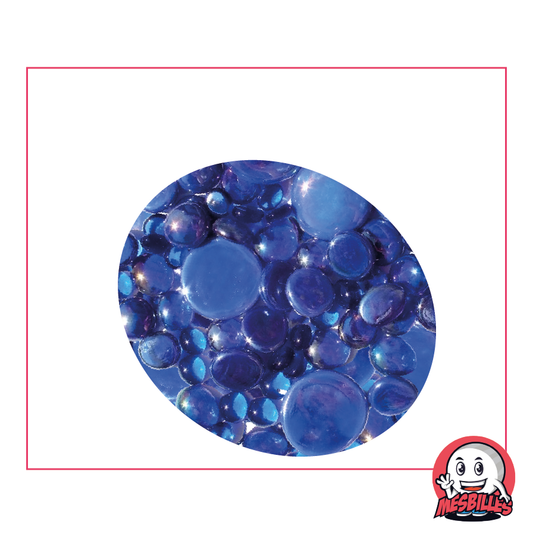 Biglie Piatta, misto blu notte, 30 mm, 18 mm, 12 mm, brillanti e opache
