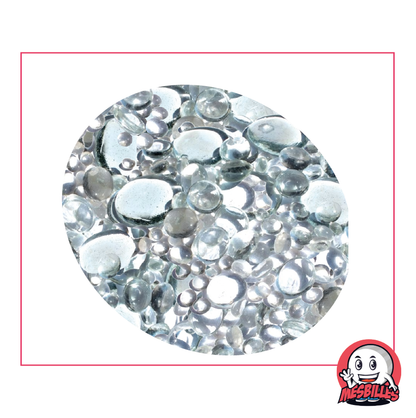 Biglie Piatta cristallo, trasparenti e traslucide brillanti, 12 mm-30 mm