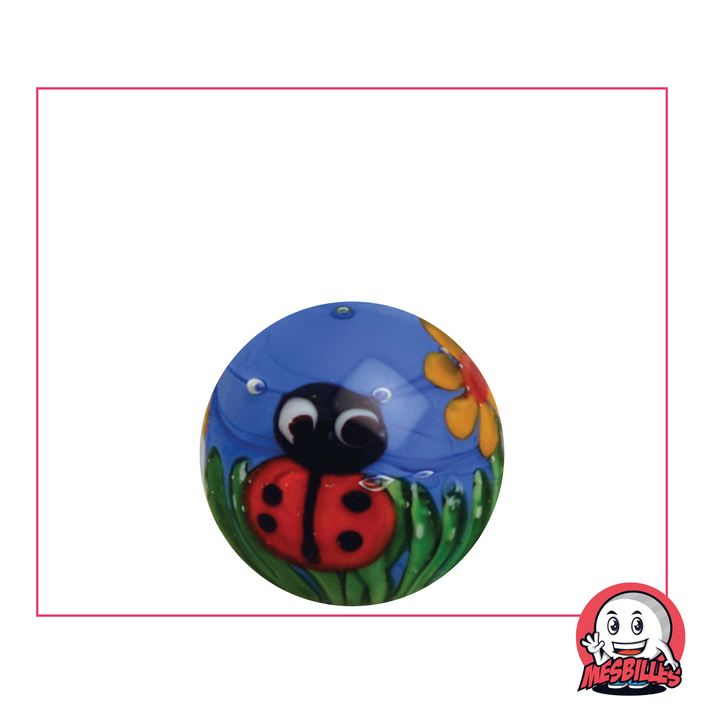 1 Biglia Art Coccinella Blu 22 mm