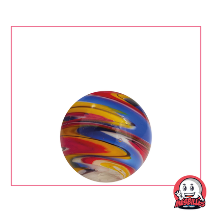 Biglia d'arte Speedy Flash blu 22 mm, striature multiple, decorazione per hotel e negozi - MieiBiglie