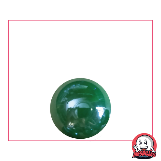Biglia Lucida Verde Perla 16 mm - Biglia in vetro rotonda con lucentezza perlata. - MieiBiglie