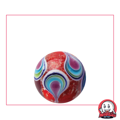 1 Biglia Art Goccia Fosforescente Rossa 22 mm