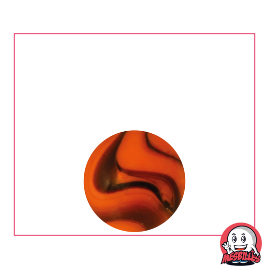 Biglia Jupiter 16 mm arancione striata di marrone - MieiBiglie