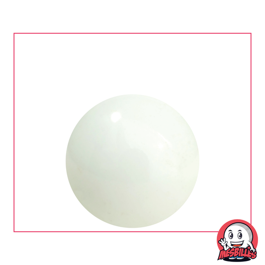 Biglia Bianca Perla 25 mm | Porcellana dall'eleganza raffinata - MieiBiglie