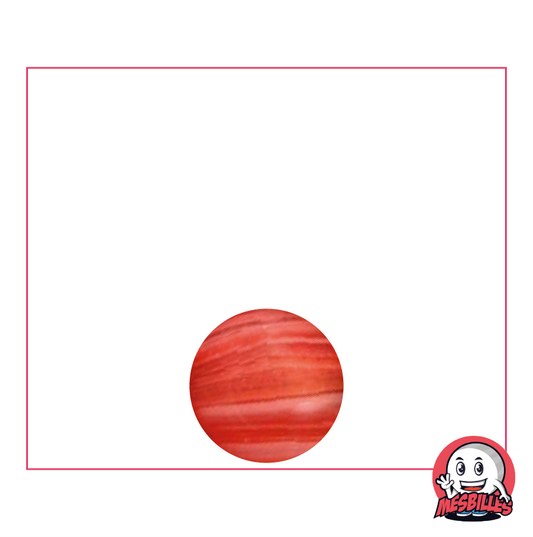 1 Biglia Lollipop Rossa a Righe 10 mm