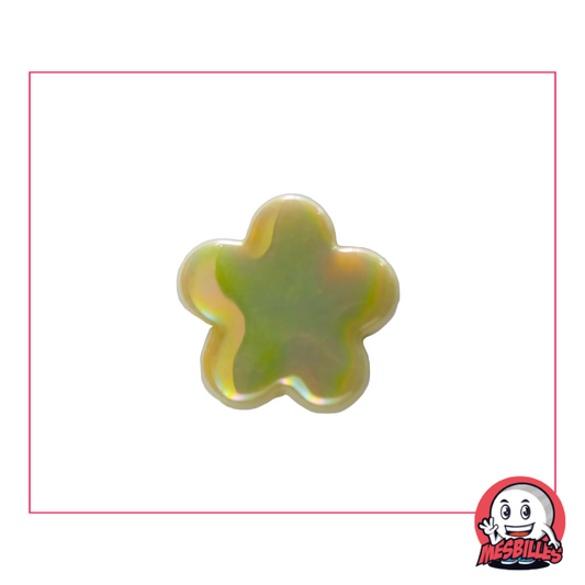 Biglia Extra-Piatta Fiore in vetro Brillante riflessi Perla: è utilizzata per decorare, giocare e collezionare.